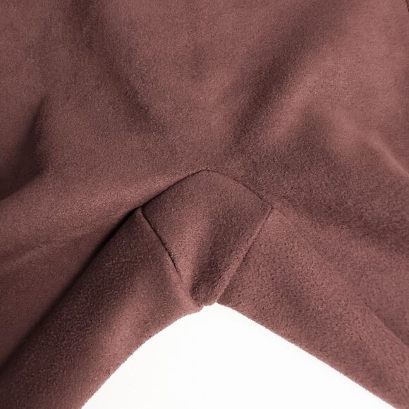 Spanx Faux Suede Leggings Womens Large Dark Terracotta Brown Shaping Fall 20322R - Picture 9 of 13